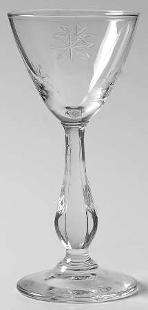 Snowflake (Cut #276 1-2) Cordial Glass