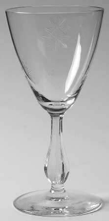 Snowflake (Cut #276 1-2) Wine Glass