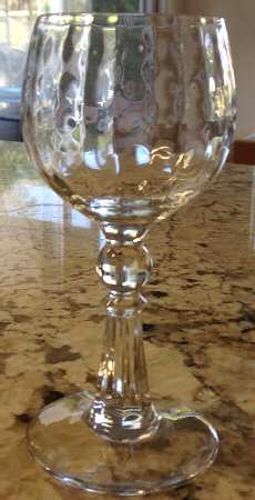 St Moritz (Block Optic) Wine Glass