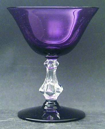 Symphony (Amethyst Bowl & Foot) Champagne/Tall Sherbet