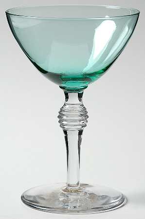 935 Green Champagne/Tall Sherbet