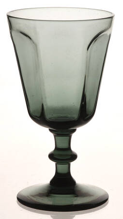 Antique Smoke Wine Glass