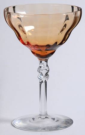 325 Amber (Amber Bowl, Clear Stem) Liquor Cocktail