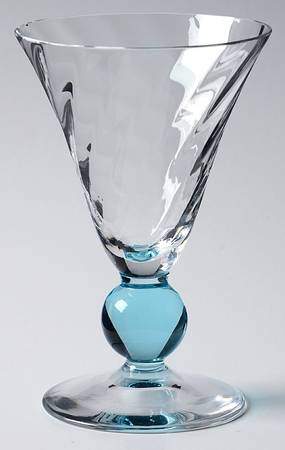 Apollo Cerulean (Blue Stem, Swirl Optic) Claret Wine