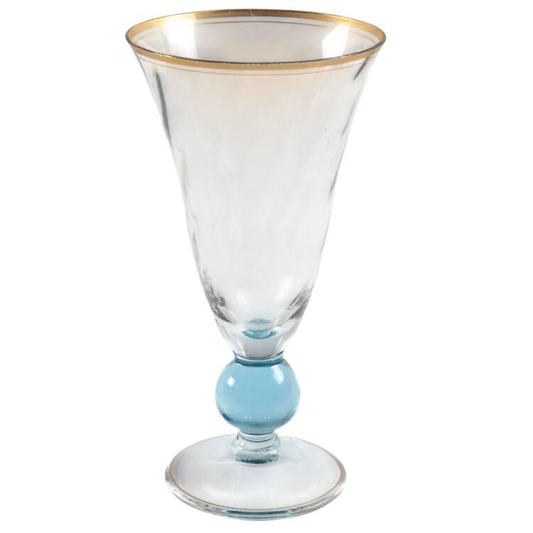 Apollo Cerulean (Blue Stem, Swirl Optic, Gold Trim) by Bryce