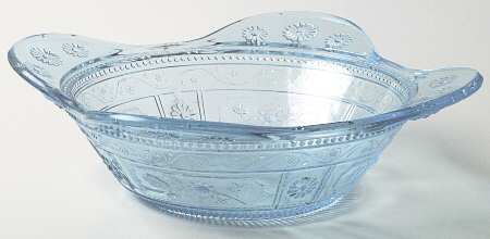 Willow Oak Blue Round Butter Dish No Lid