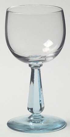 856 Cerulean Blue Wine Glass