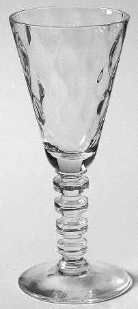 670 (Diamond Optic) Sherry Glass