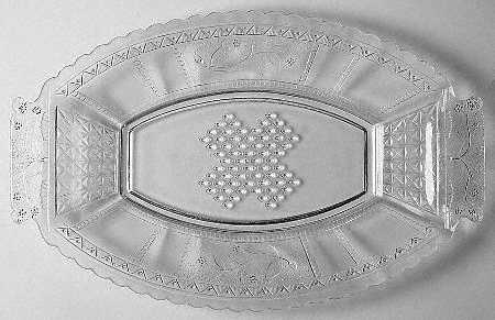 Panelled Forget Me Not Bread Tray