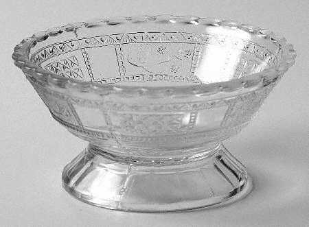 Panelled Forget Me Not Footed Sauce Dish