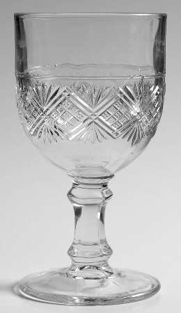 Diamond & Sunburst Water Goblet
