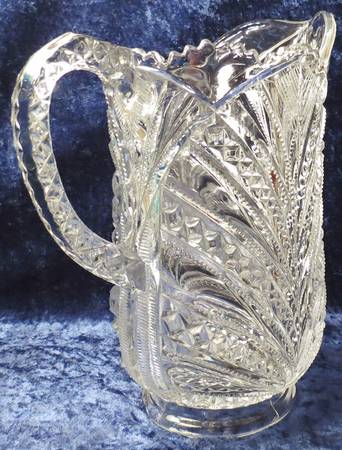 Palm Leaf Fan Pitcher