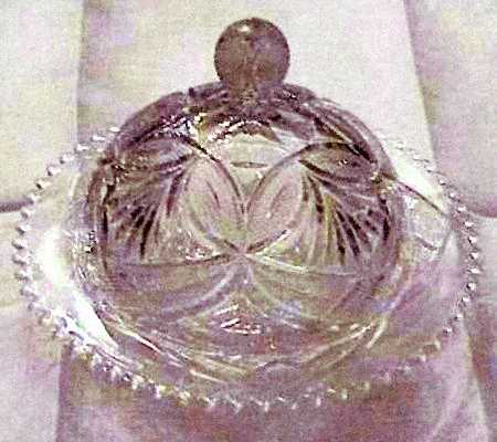Beautiful Lady Round Covered Butter