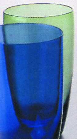 Festival Green Blue Highball Glass