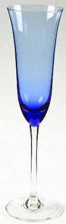 Kaleidoscope Blue Fluted Champagne