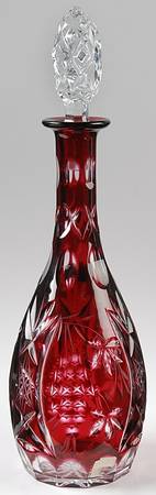 BEZ1 Various Colors Ruby Decanter & Stopper