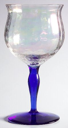 350 (Block Optic, Blue Iridescent Stem) by Bryce