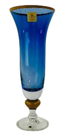 Vintage Sapphire 14" Flower Vase