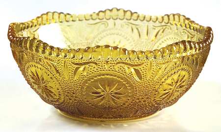 American Concord Amber Bowl for Chip & Dip Set