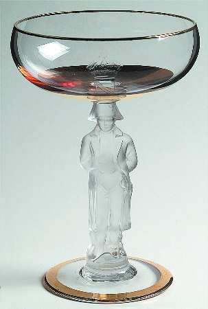 Napolean Gold (Etch N on Bowl) Champagne/Tall Sherbet