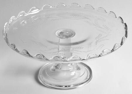 Barley 10" Diameter Pedestal Cake Stand No Dome