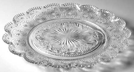 American Concord Clear Snack Plate No Cup