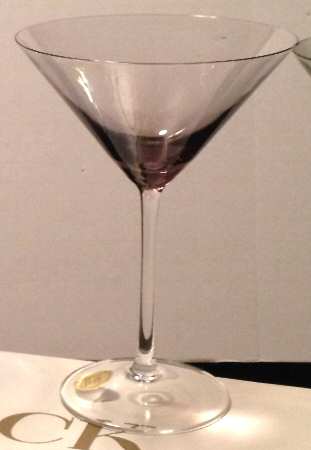 Carousel Amethyst Martini Glass