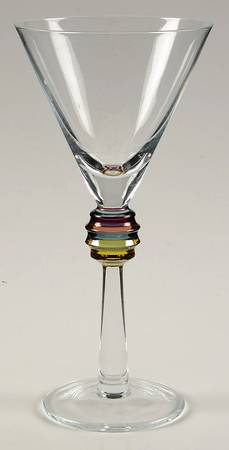 Mardi Gras Wine Glass
