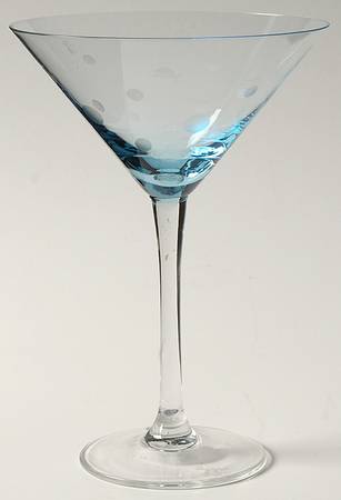 Glitter Sky Blue Martini