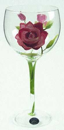 Vintage Rose Balloon Wine