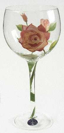 Vintage Rose Balloon Wine