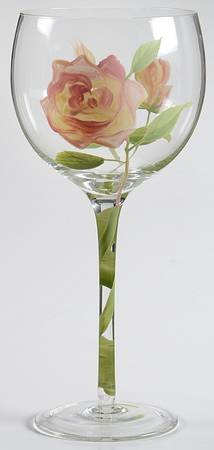 Vintage Rose Balloon Wine