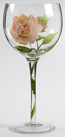 Vintage Rose Balloon Wine