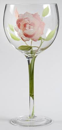 Vintage Rose Balloon Wine