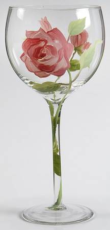 Vintage Rose Balloon Wine