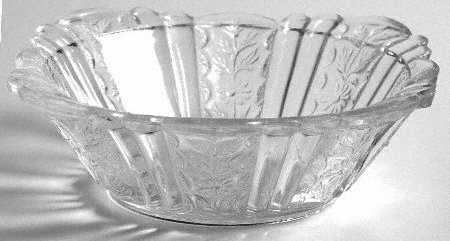 Paneled Daisy Clear Small Fruit Dessert Bowl