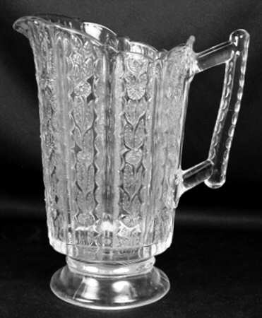 Paneled Daisy Clear 32 Oz Pitcher