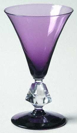 Tulip Aquarius Amethyst Sherry Glass