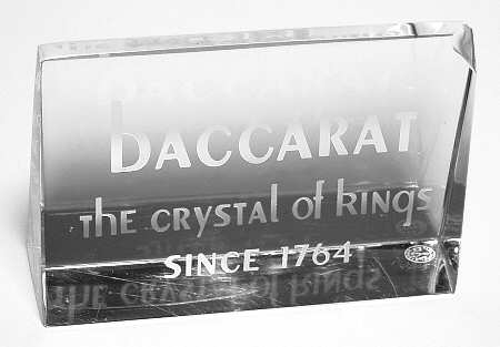 Advertising Signs by Baccarat