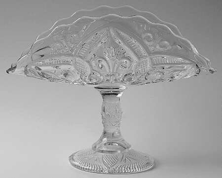 Arched Fleur De Lis Clear Banana Stand