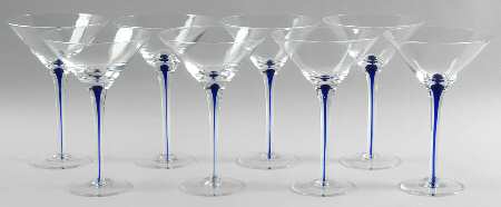Artesia Blue (Set of 8) Martini