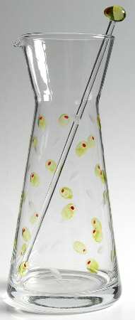 Pimento Martini Pitcher with Stirrer