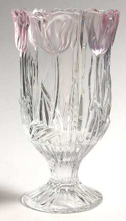 Tulip Amethyst 1 Piece Open Hurricane/Vase