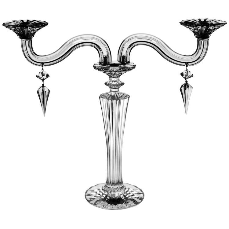 Mille Nuits Double Light Candlestick by Baccarat
