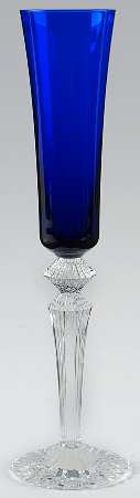 Mille Nuits Cobalt Blue Fluted Champagne