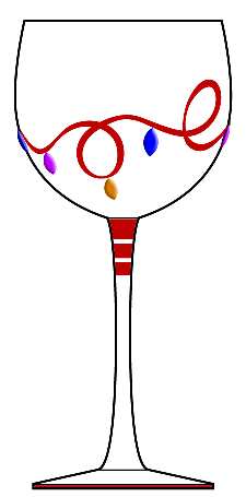 Holiday Lights Balloon Wine