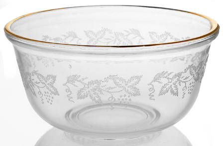 Decoration 806 Clear (Gold Trim) 5" Mixing Bowl
