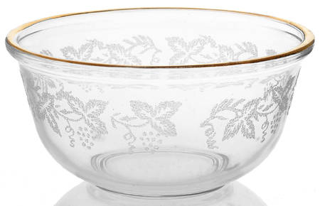 Decoration 806 Clear (Gold Trim) 4" Mixing Bowl