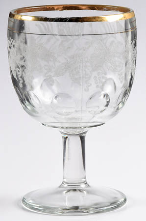 Decoration 806 Clear (Gold Trim) Water Goblet