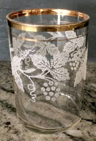 Decoration 806 Clear (Gold Trim) Flat Juice Glass
